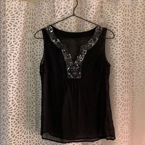 Shear black blouse
